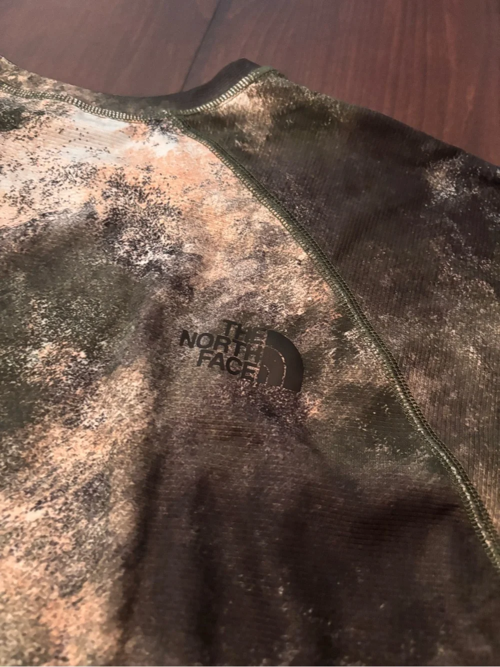 The North Face Men's Camouflage Crewneck Long Sleeve Performance Shirt